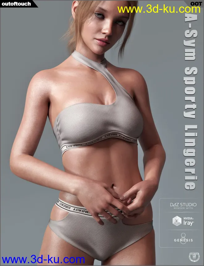 A-Sym Sporty Lingerie for Genesis 8 Female(s)模型的图片2