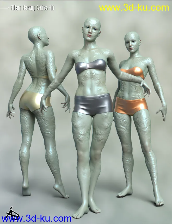 AB Alien HD Details for Genesis 8.1 Female Merchant Resource模型的图片5
