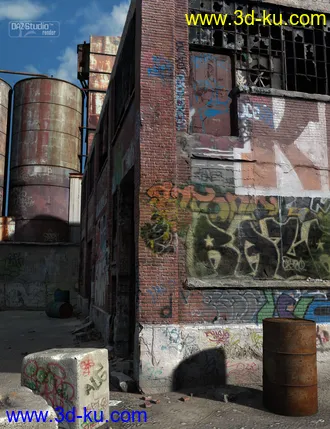 3D打印模型Abandoned Factory的图片