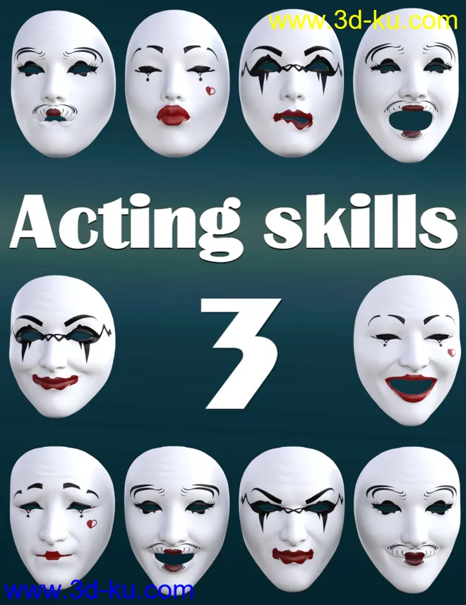 Acting Skills 3 for Genesis 8 and 8.1 Females模型的图片1