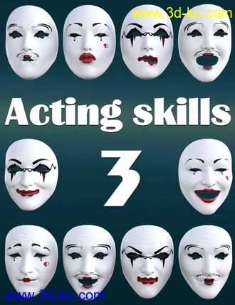 3D打印模型Acting Skills 3 for Genesis 8 and 8.1 Females的图片