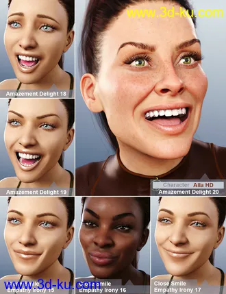 3D打印模型Acting Skills 3 for Genesis 8 and 8.1 Females的图片