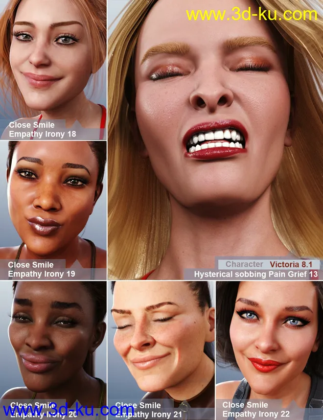 Acting Skills 3 for Genesis 8 and 8.1 Females模型的图片5