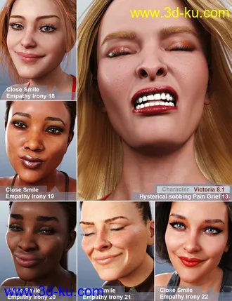 3D打印模型Acting Skills 3 for Genesis 8 and 8.1 Females的图片