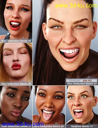 3D打印模型Acting Skills 3 for Genesis 8 and 8.1 Females的图片