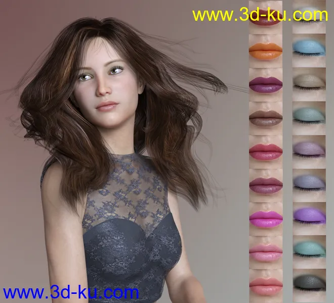 Adalina HD for Genesis 8 Female模型的图片11