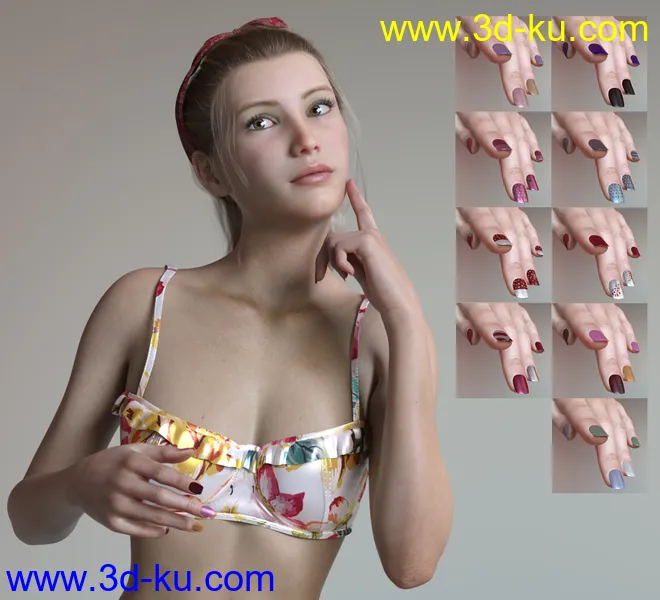 Adalina HD for Genesis 8 Female模型的图片12