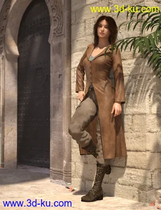3D打印模型Adventure Hunter Outfit for Genesis 8 and 8.1 Females的图片