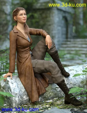 3D打印模型Adventure Hunter Outfit for Genesis 8 and 8.1 Females的图片