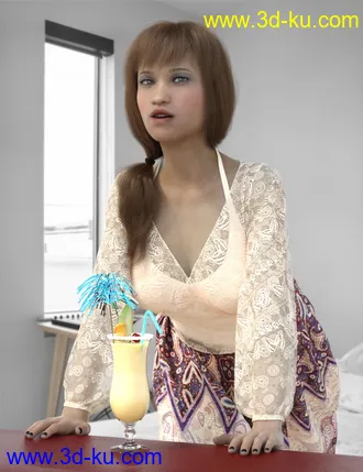 3D打印模型Ae-Cha for Genesis 8 Female的图片