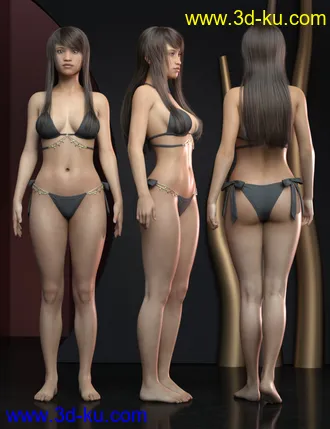 3D打印模型Ae-Cha for Genesis 8 Female的图片