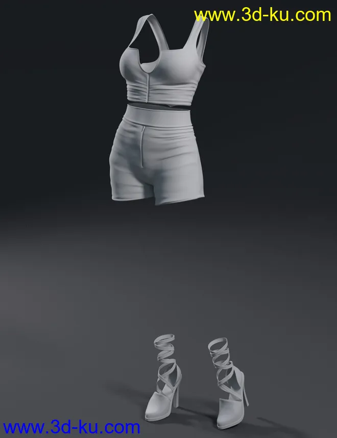 Agathe Outfit for Genesis 8 Female(s)模型的图片2