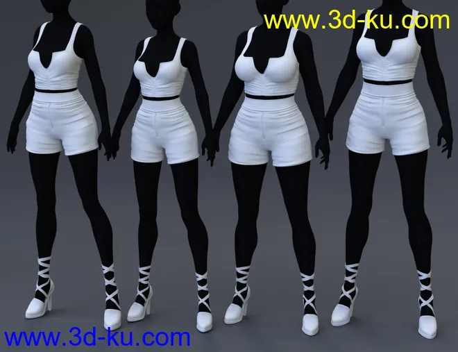 Agathe Outfit for Genesis 8 Female(s)模型的图片4