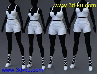 3D打印模型Agathe Outfit for Genesis 8 Female(s)的图片