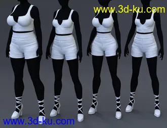 3D打印模型Agathe Outfit for Genesis 8 Female(s)的图片