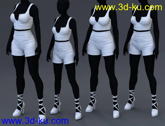 Agathe Outfit for Genesis 8 Female(s)模型的图片6