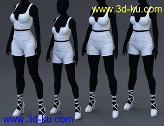 3D打印模型Agathe Outfit for Genesis 8 Female(s)的图片