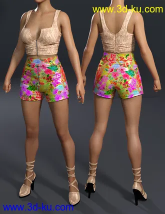 3D打印模型Agathe Outfit for Genesis 8 Female(s)的图片