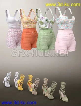 3D打印模型Agathe Outfit Textures的图片