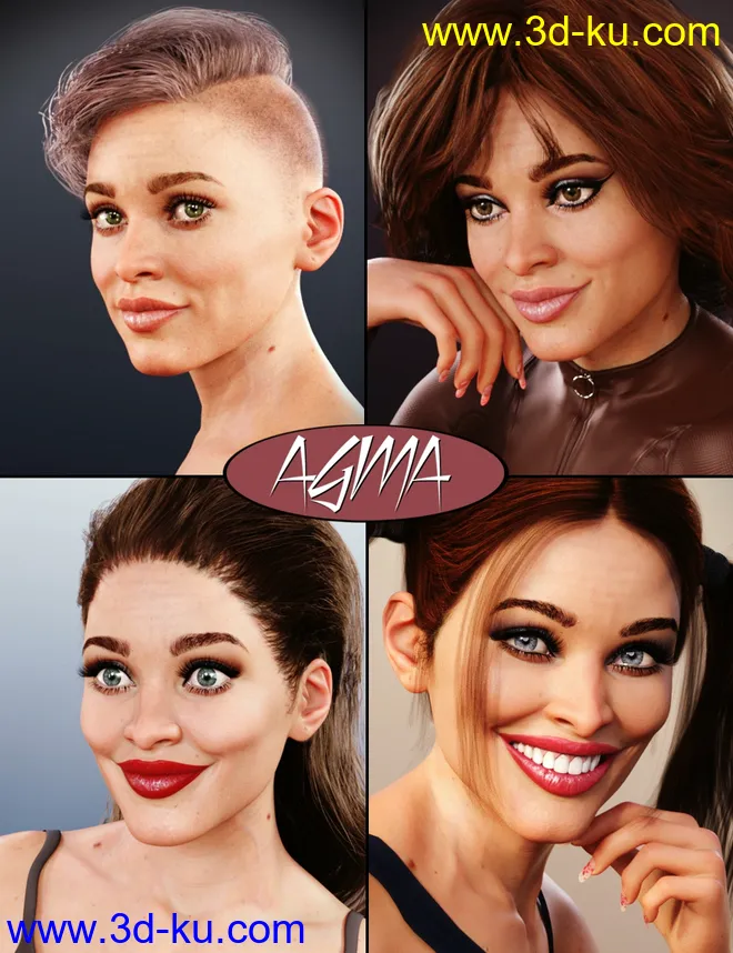 Agma HD for Genesis 8 and 8.1 Female模型的图片2