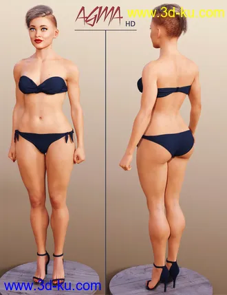 3D打印模型Agma HD for Genesis 8 and 8.1 Female的图片