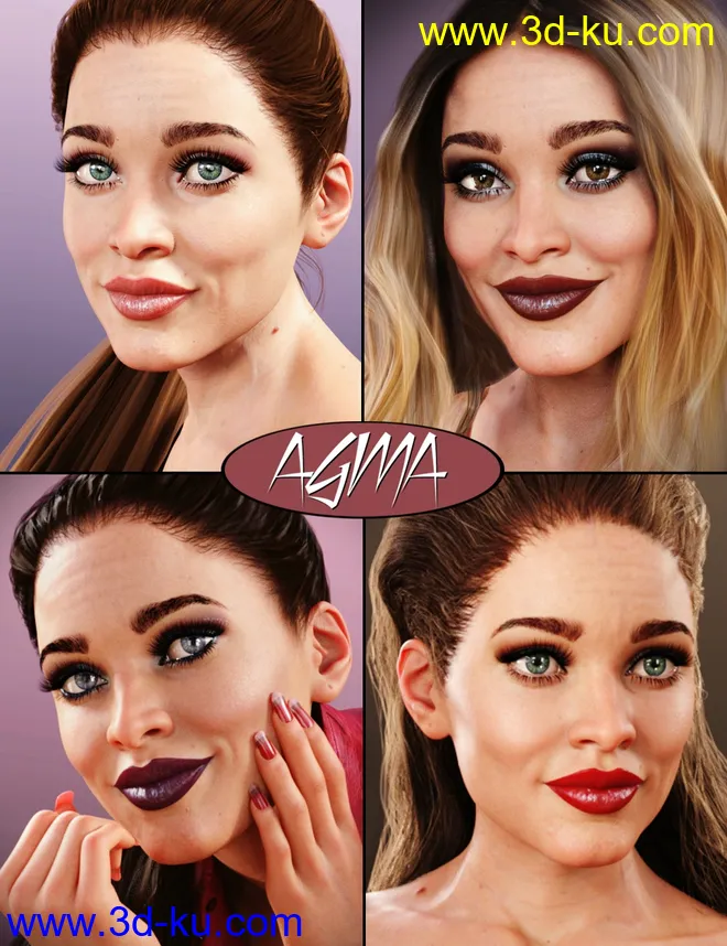 Agma HD for Genesis 8 and 8.1 Female模型的图片5