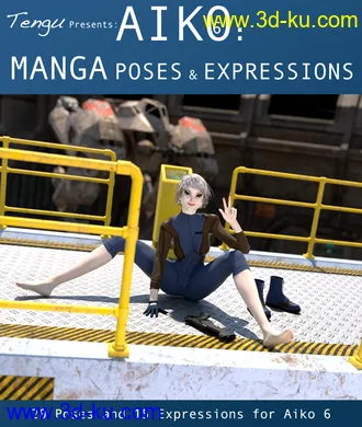 3D打印模型Aiko 6 - Manga Poses & Expressions的图片
