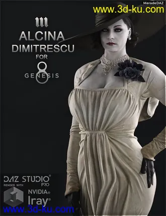 3D打印模型Alcina Dimitrescu for Genesis 8 and 8.1 Female的图片