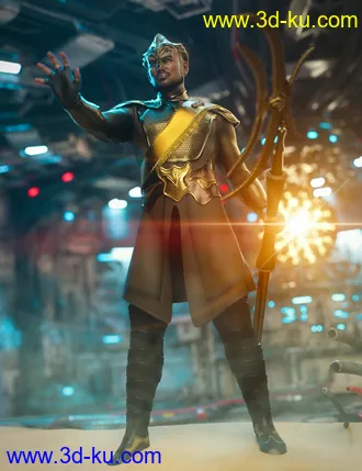 3D打印模型Alien Guard Outfit for Genesis 8 Male的图片