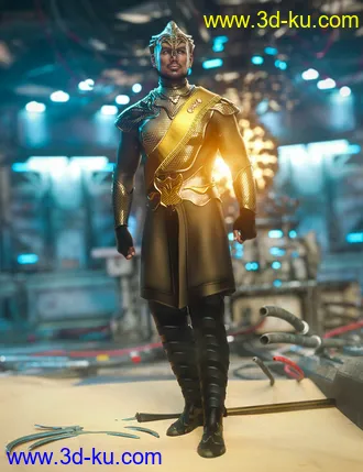 3D打印模型Alien Guard Outfit for Genesis 8 Male的图片