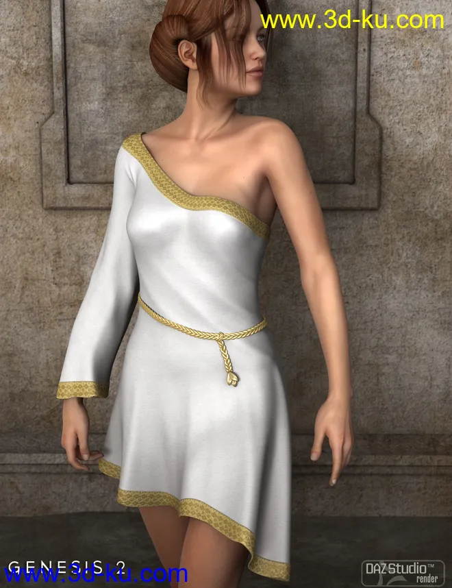 Alma Dress for Genesis 2 Female(s)模型的图片1