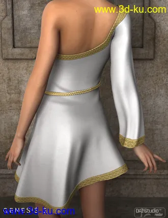 3D打印模型Alma Dress for Genesis 2 Female(s)的图片