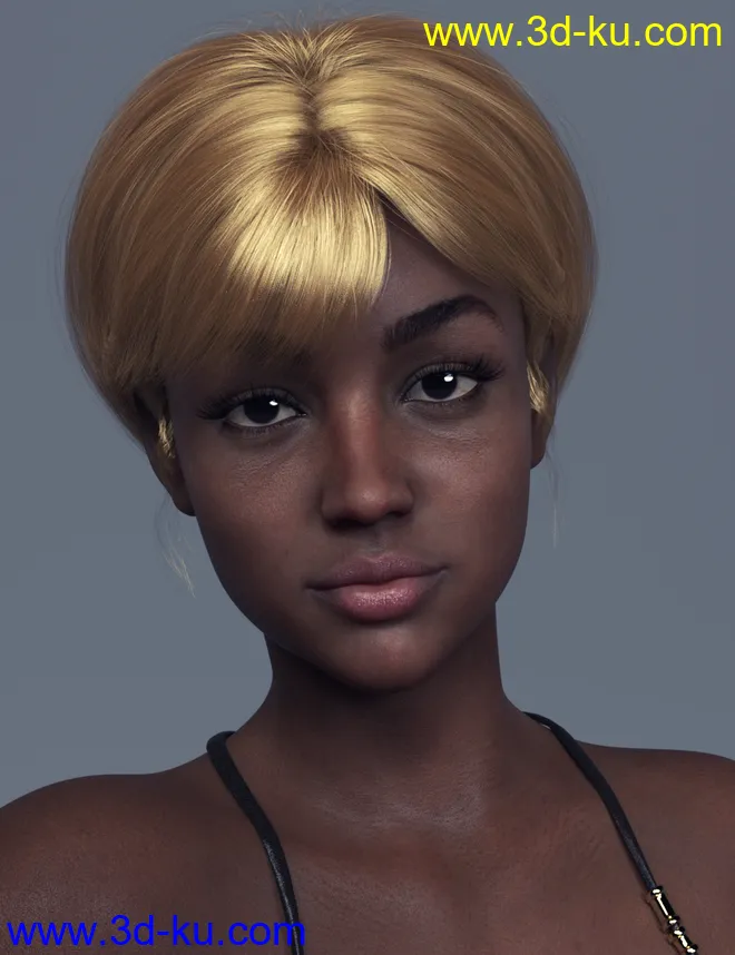 An Hair for Genesis 8 Females模型的图片1