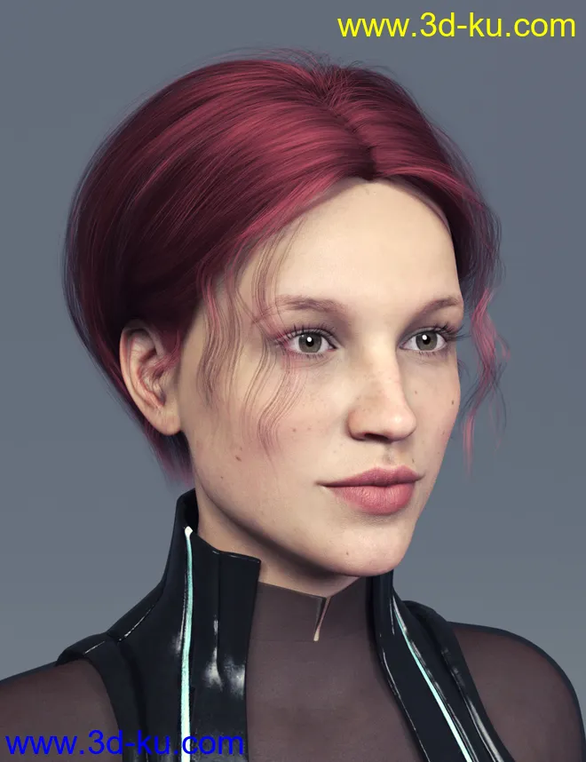 An Hair for Genesis 8 Females模型的图片3