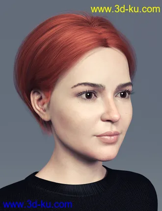 3D打印模型An Hair for Genesis 8 Females的图片
