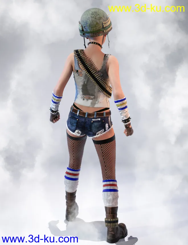 Anarkia Outfit for Genesis 8 and 8.1 Females模型的图片2