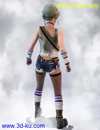 3D打印模型Anarkia Outfit for Genesis 8 and 8.1 Females的图片