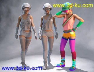 3D打印模型Anarkia Outfit for Genesis 8 and 8.1 Females的图片