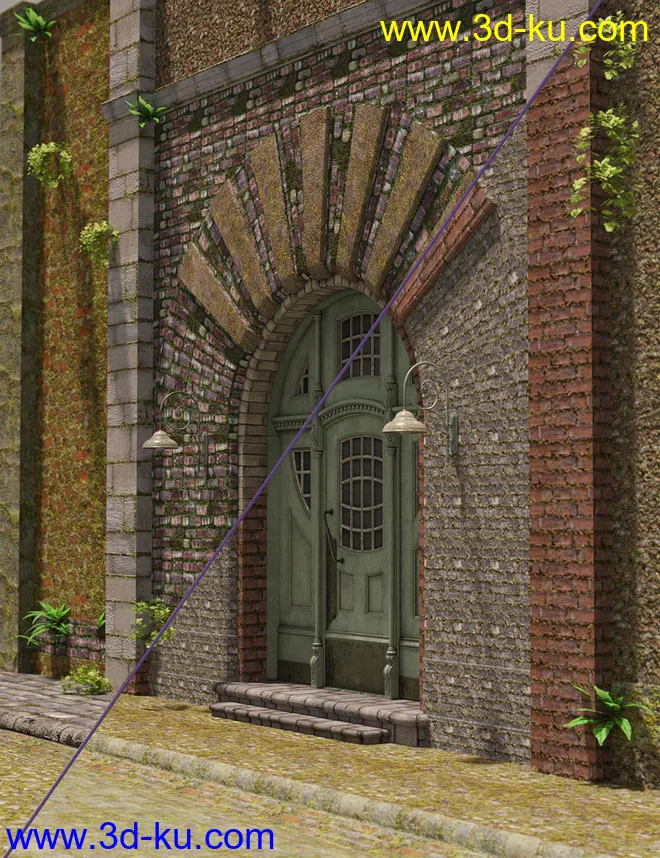 Ancient Stones- Mossy Walls模型的图片1