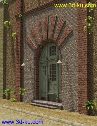 3D打印模型Ancient Stones- Mossy Walls的图片