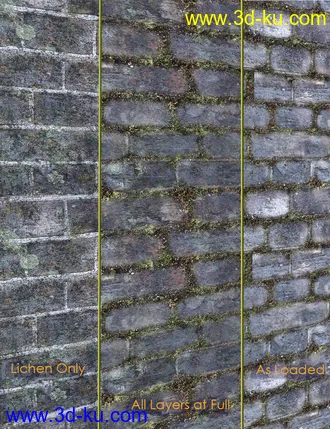 3D打印模型Ancient Stones- Mossy Walls的图片