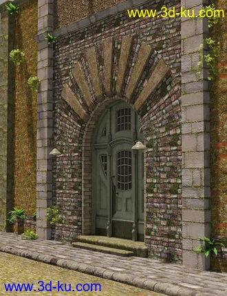 3D打印模型Ancient Stones- Mossy Walls的图片
