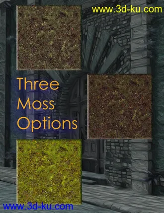 3D打印模型Ancient Stones- Mossy Walls的图片