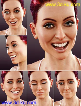 3D打印模型Anfisa Expressions for Genesis 8 Female的图片