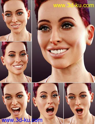 3D打印模型Anfisa Expressions for Genesis 8 Female的图片