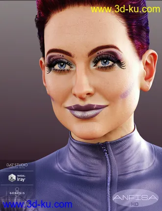 3D打印模型Anfisa HD for Genesis 8 Female的图片