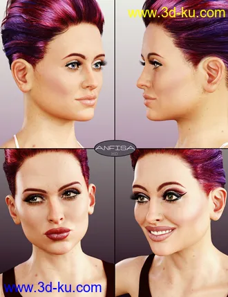 3D打印模型Anfisa HD for Genesis 8 Female的图片
