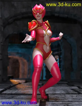 3D打印模型Angel Heart Outfit for Genesis 8 Females的图片