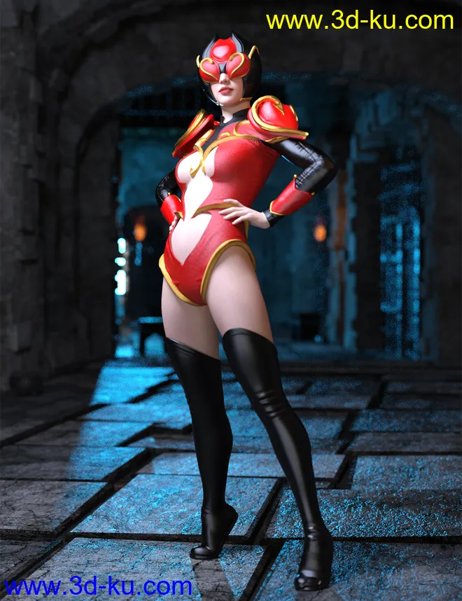Angel Heart Outfit for Genesis 8 Females模型的图片3