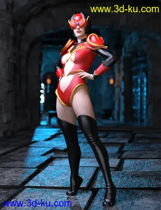 3D打印模型Angel Heart Outfit for Genesis 8 Females的图片